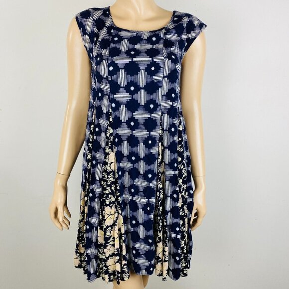 Anthropologie Maeve Floral Abstract Women's XS Indiga Swing Dress - Picture 1 of 11
